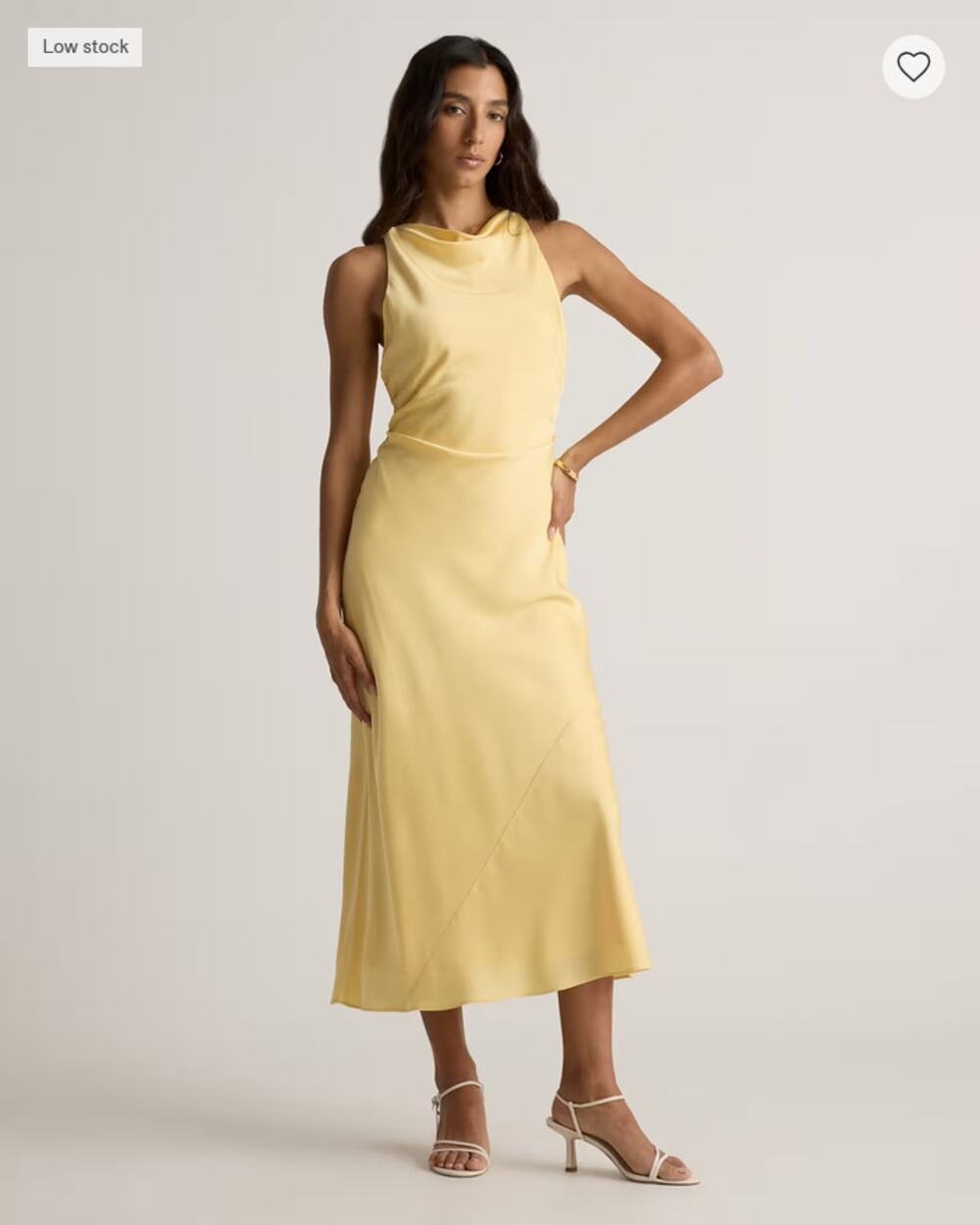 Quince Washable Silk High Neck Dress Size XL NWT with flaw